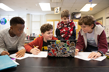 Students Discussing Project